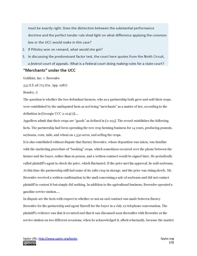Business Law and the Legal Environment - Page 578